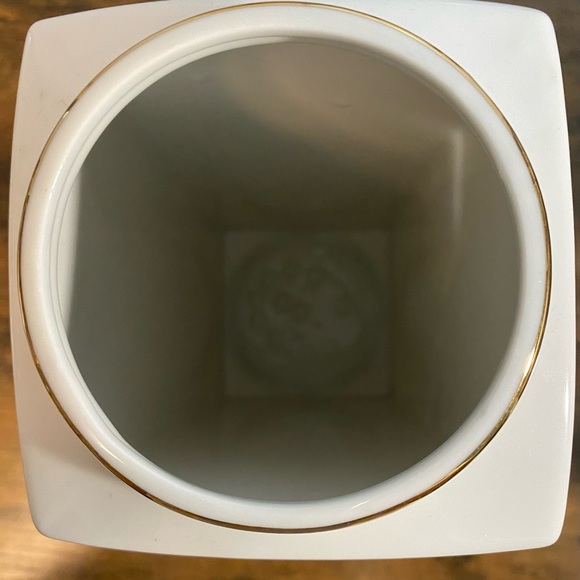 Vintage Imari Style Empress Garden  Made In Japan Rectangular Vase With Lid - Picture 4 of 8